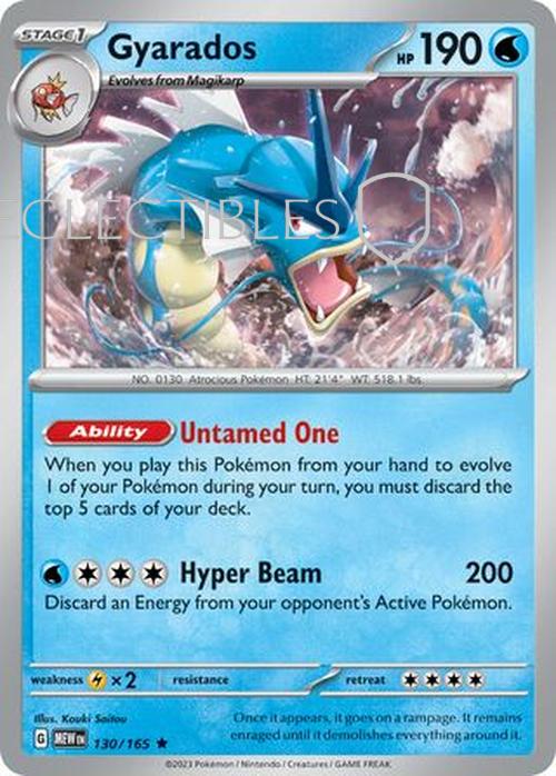 Pokemon Scarlet & Violet 151 130/165 Gyarados Holo