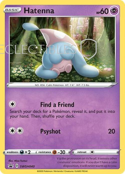 Pokemon SWSH Black Star Promos SWSH 040 Hatenna