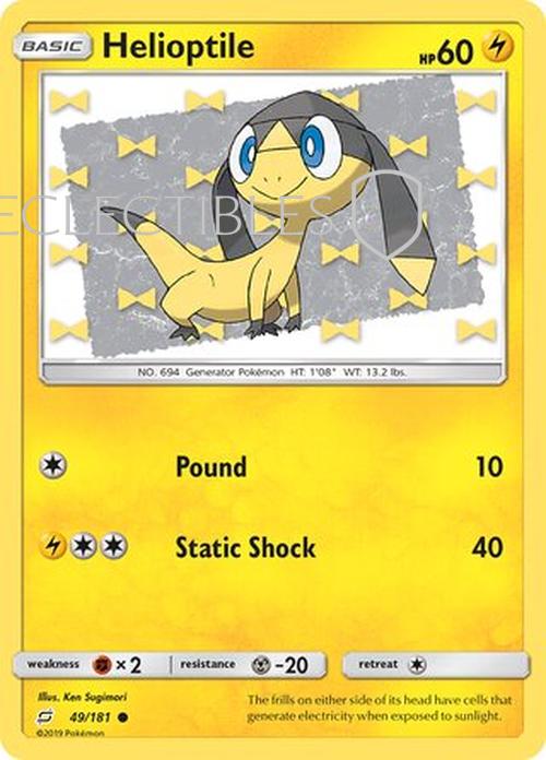 Pokemon Team up 049/181 Helioptile Reverse Holo