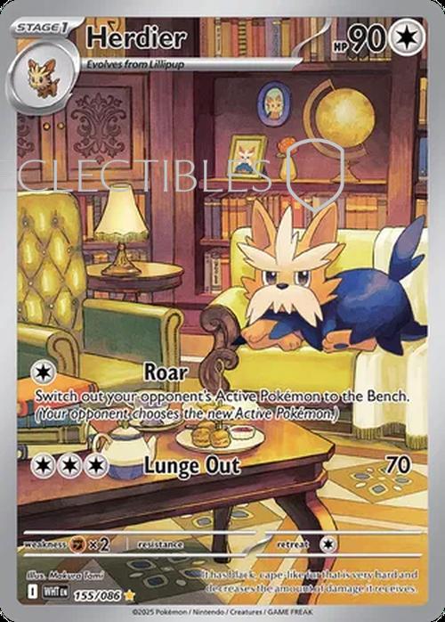 Pokemon White Flare 155/086 Herdier