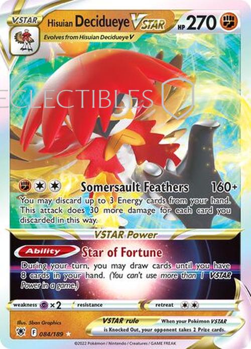 Pokemon Astral Radiance 084/189 Hisuian Decidueye VSTAR
