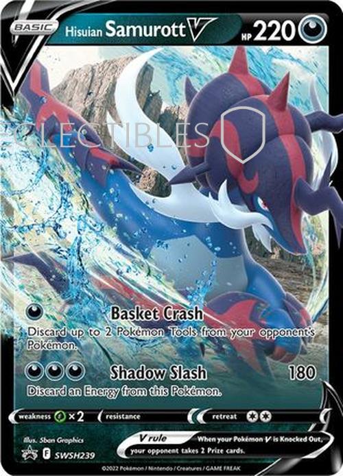 Pokemon SWSH Black Star Promos SWSH 239 Hisuian Samurott V