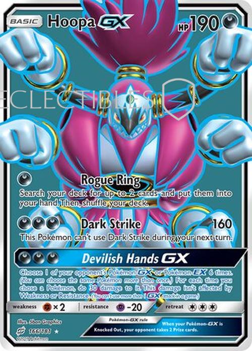 Pokemon Team up 166/181 Hoopa GX Reverse Holo