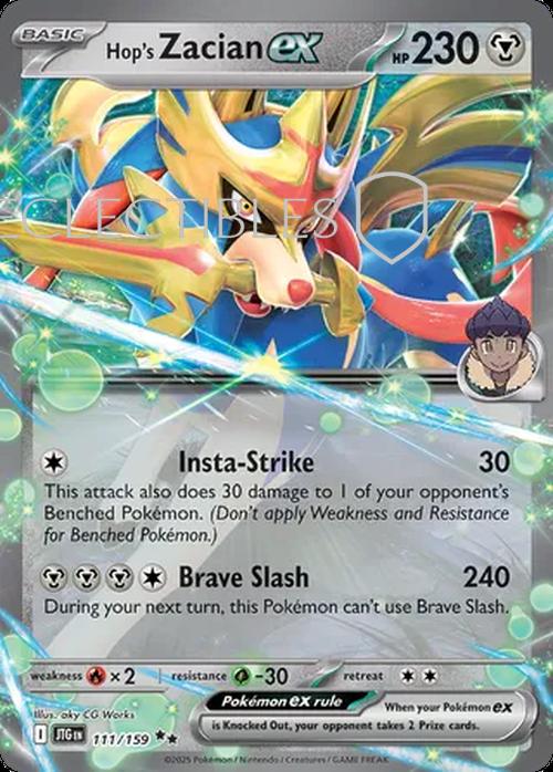 Pokemon Journey Together 111/159 Hops Zacian ex