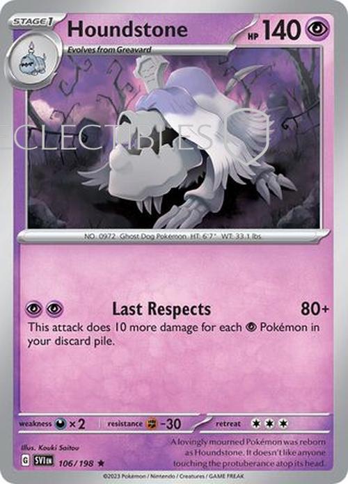 Pokemon Scarlet & Violet 106/198 Houndstone Holo