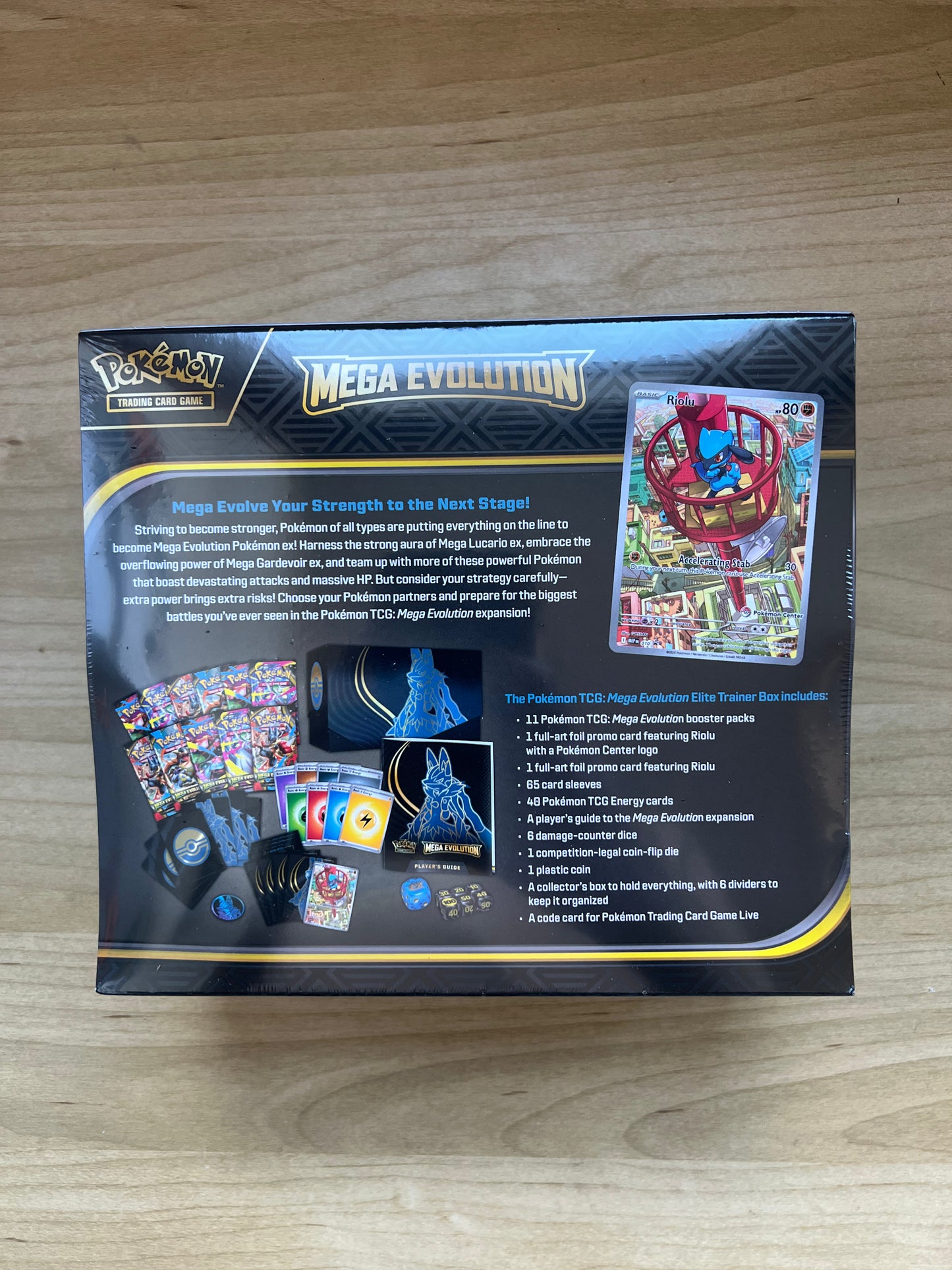 Mega Evolutions Pokemon Center Elite Trainer Box Lucario