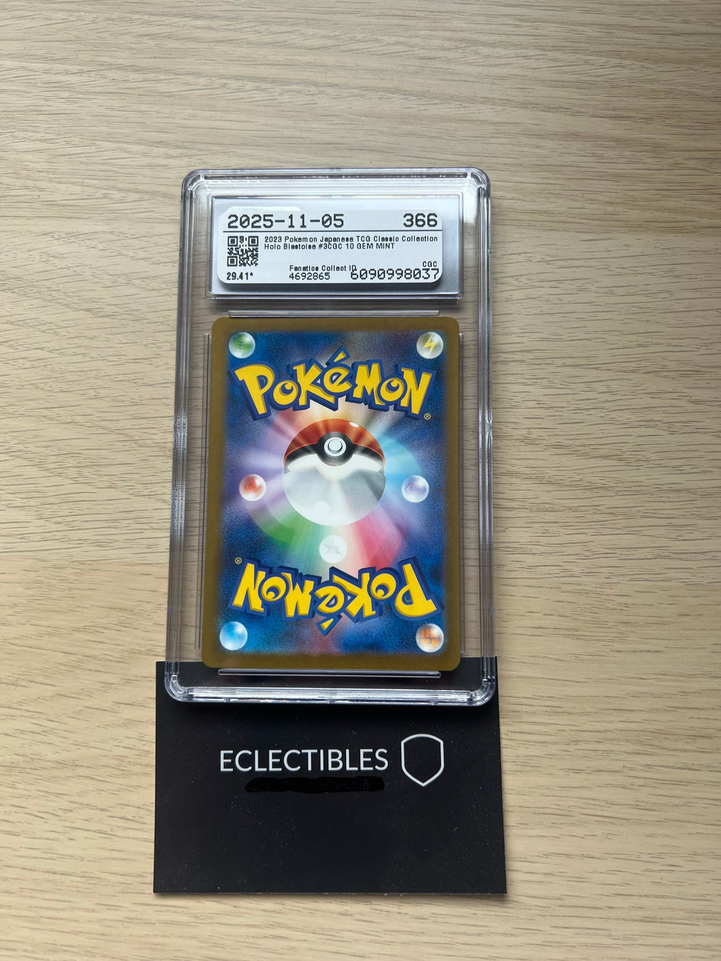 CGC 10 Blastoise TCG classic blastoise 003/032