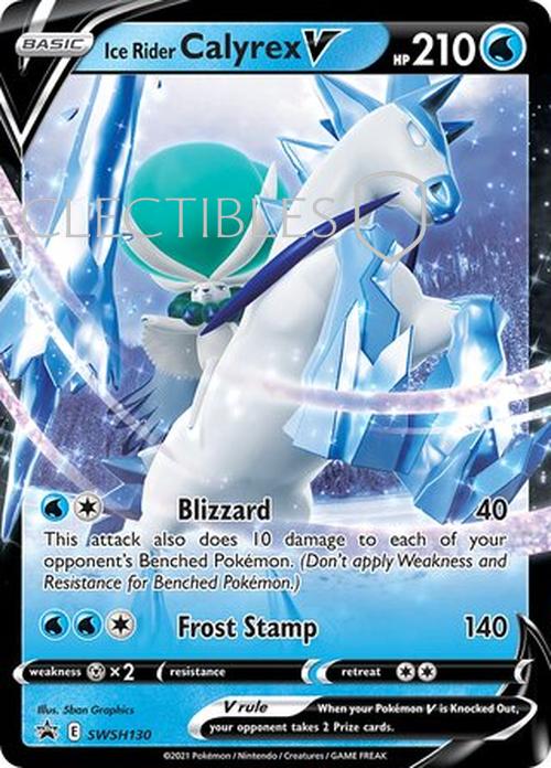 Pokemon SWSH Black Star Promos SWSH 130 Ice Rider Calyrex V