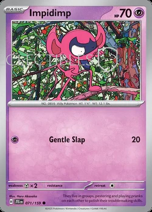 Pokemon Journey Together 071/159 Impidimp Reverse Holo
