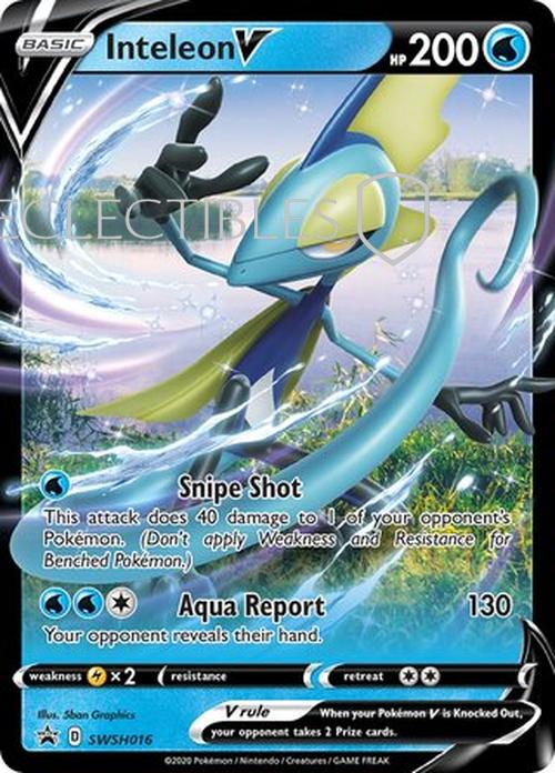 Pokemon SWSH Black Star Promos SWSH 016 Inteleon V