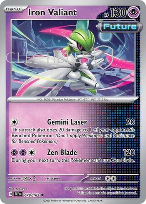 Pokemon Temporal Forces 079/162 Iron Valiant Holo