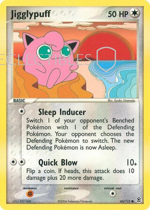 Pokemon EX FireRed & LeafGreen 065/112 Jigglypuff Reverse Holo