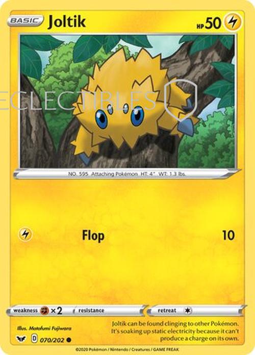 Pokemon Sword & Shield 070/202 Joltik  Reverse Holo