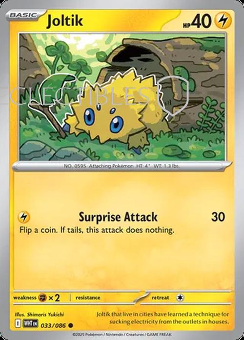 Pokemon White Flare 033/086 Joltik Reverse Holo