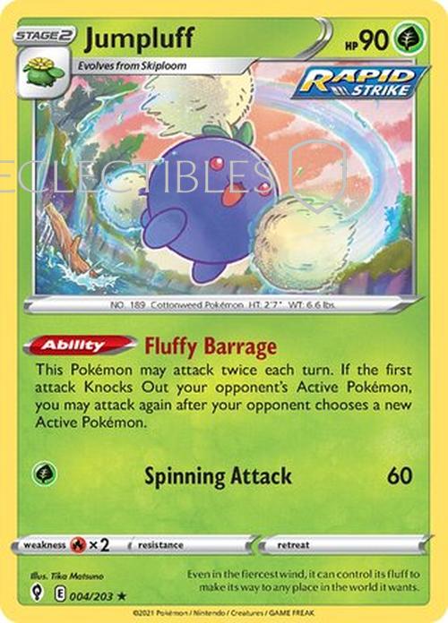 Pokemon Evolving Skies 004/203 Jumpluff Holo