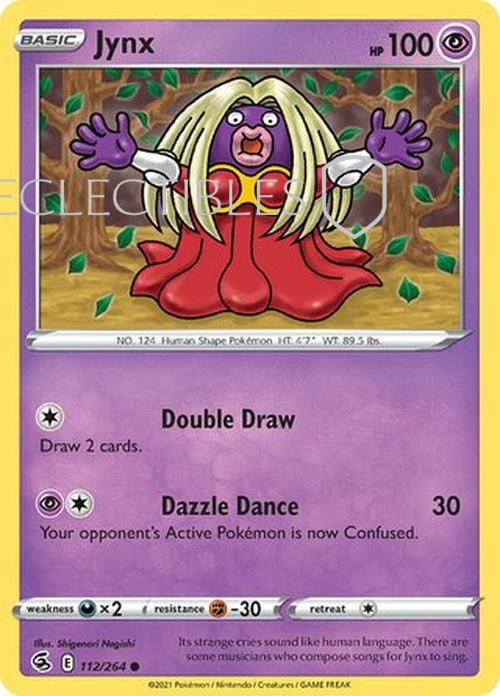 Pokemon Fusion Strike 112/264 Jynx  Reverse Holo