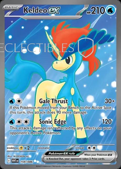 Pokemon White Flare 159/086 Keldeo ex