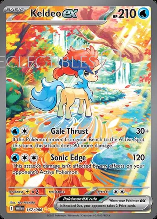 Pokemon White Flare 167/086 Keldeo ex