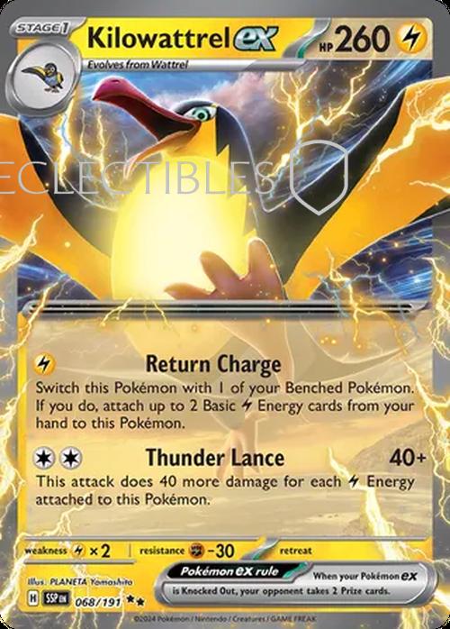 Pokemon Surging Sparks 068/191 Kilowattrel ex