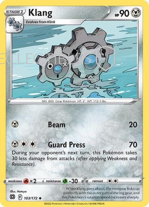 Pokemon Brilliant Stars 103/172 Klang  Reverse Holo