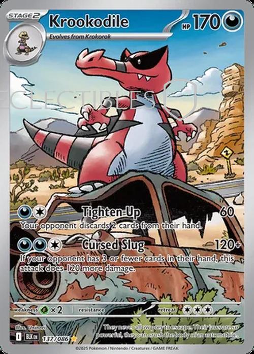 Pokemon Black Bolt 137/086 Krookodile