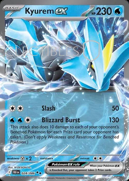 Pokemon Black Bolt 028/086 Kyurem ex
