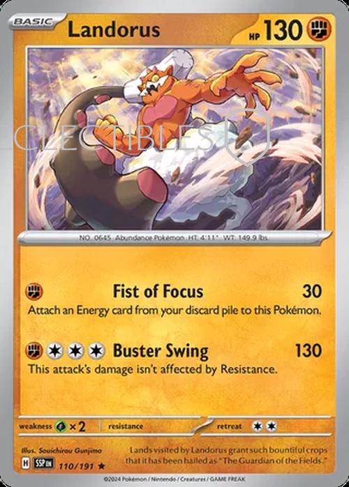 Pokemon Surging Sparks 110/191 Landorus  Reverse Holo