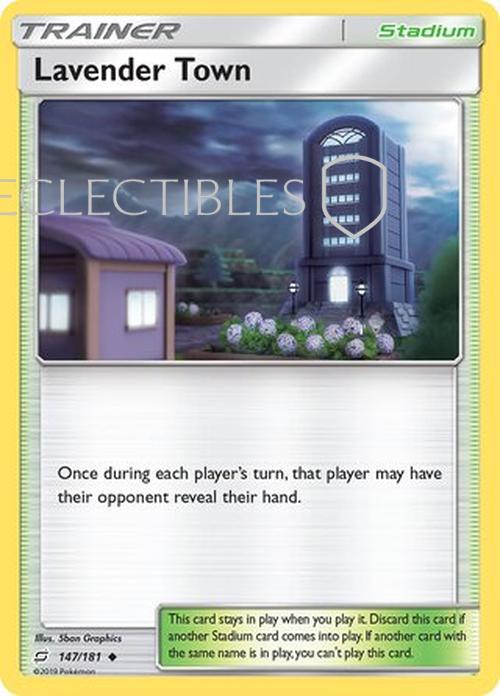 Pokemon Team up 147/181 Lavender Town Reverse Holo