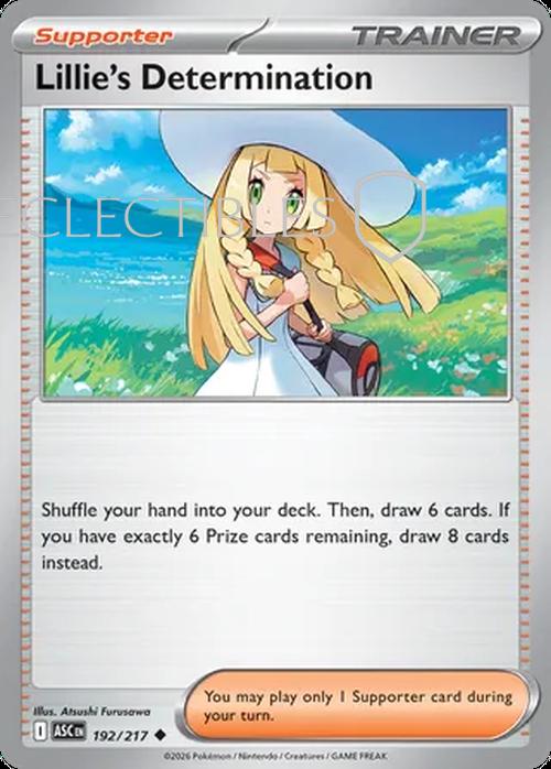 Pokemon Ascended Heroes 192/217 Lillies Determination Reverse Holo