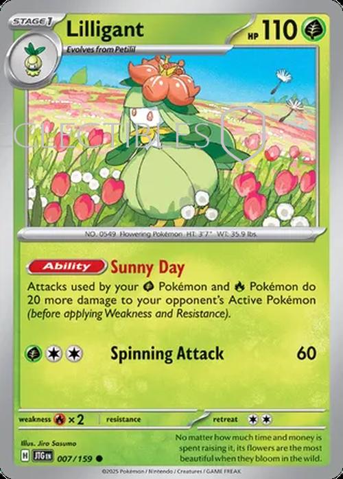 Pokemon Journey Together 007/159 Lilligant Reverse Holo