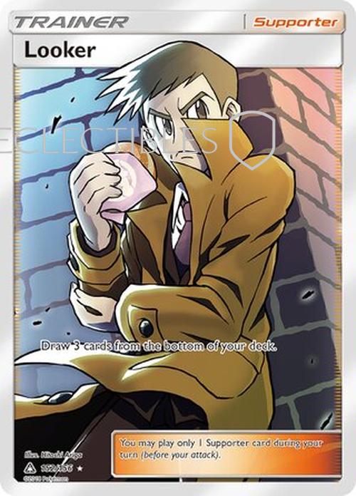 Pokemon Ultra Prism 152/156 Looker Reverse Holo