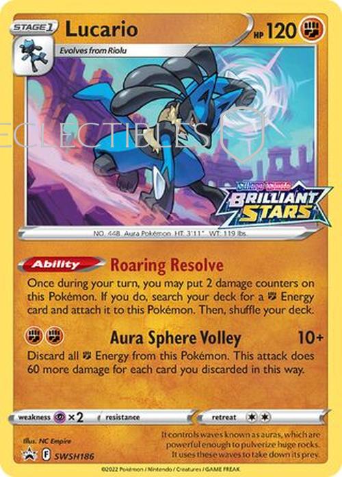Pokemon SWSH Black Star Promos SWSH 186 Lucario