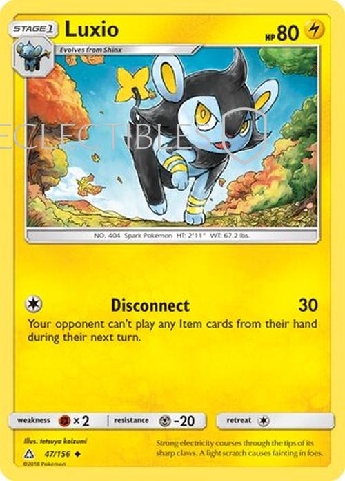 Pokemon Ultra Prism 047/156 Luxio Reverse Holo