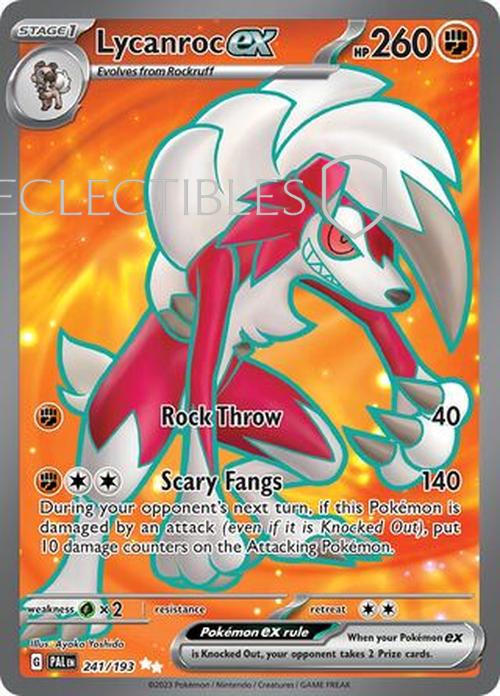 Pokemon Paldea Evolved 241/193 Lycanroc ex