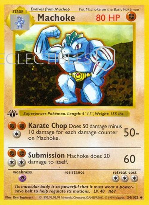 Pokemon Base Set 034/102 Machoke