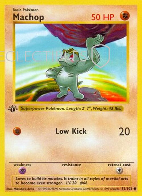 Pokemon Base Set 052/102 Machop