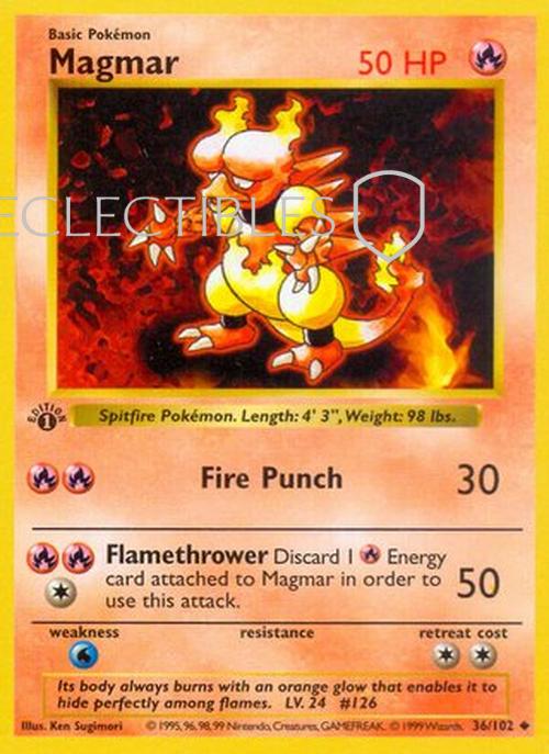 Pokemon Base Set 036/102 Magmar