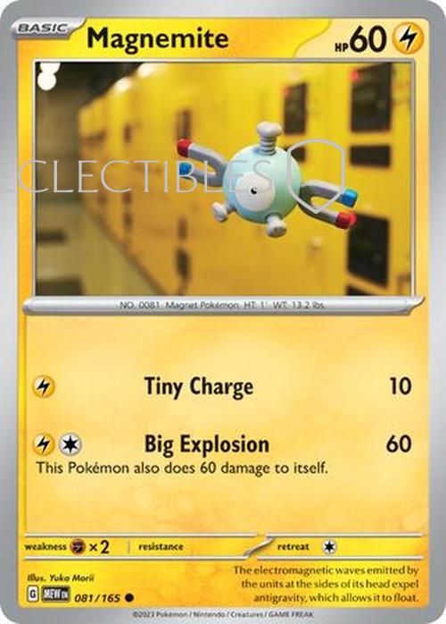 Pokemon Scarlet & Violet 151 081/165 Magnemite  Reverse Holo