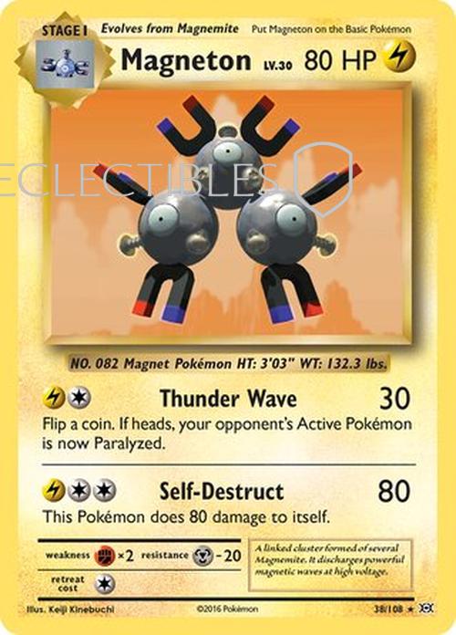 Pokemon evolutions 038/108 Magneton Holo