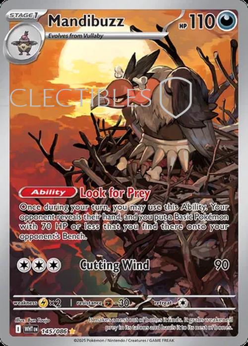 Pokemon White Flare 145/086 Mandibuzz