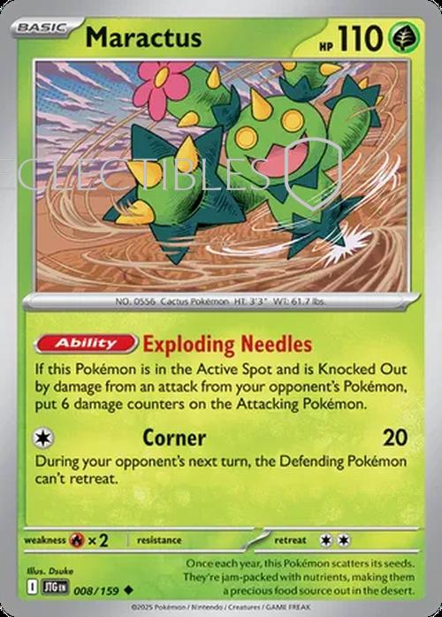 Pokemon Journey Together 008/159 Maractus Reverse Holo