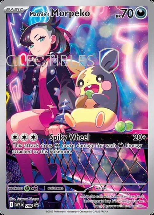 Pokemon SV Black Star Promos SV 206 Marnie's Morpeko