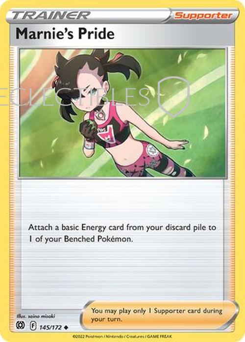 Pokemon Brilliant Stars 145/172 Marnie's Pride Reverse Holo