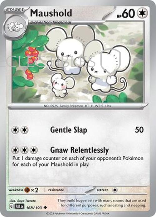 Pokemon Paldea Evolved 168/193 Maushold Reverse Holo