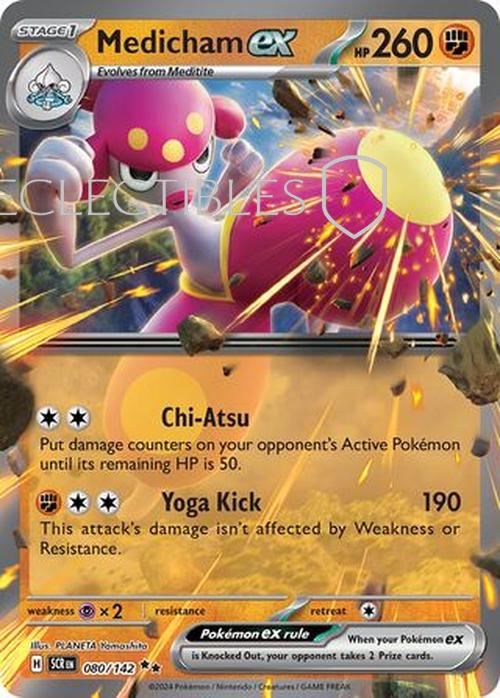 Pokemon Stellar Crown 080/142 Medicham ex