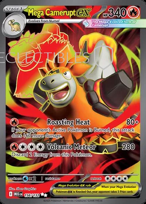 Pokemon Mega Evolutions 156/132 Mega Camerupt ex