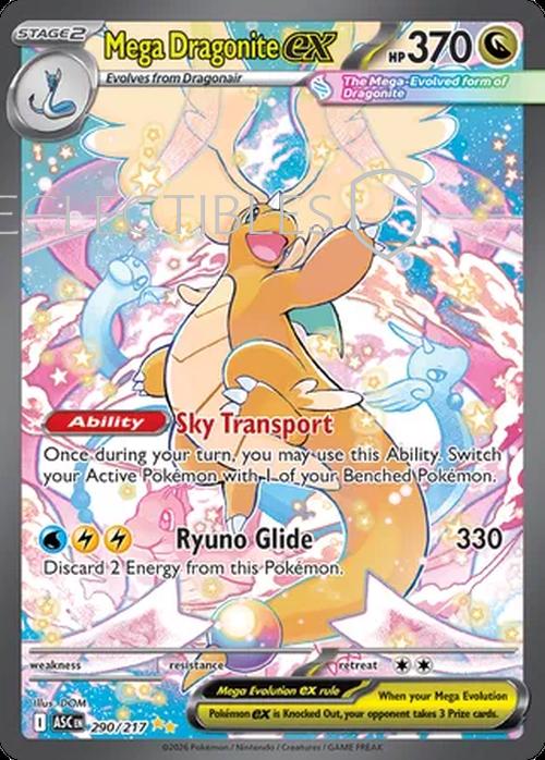 Pokemon Ascended Heroes 290/217 Mega Dragonite ex