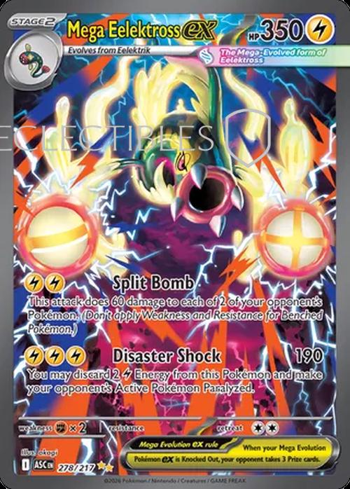 Pokemon Ascended Heroes 278/217 Mega Eelektross ex