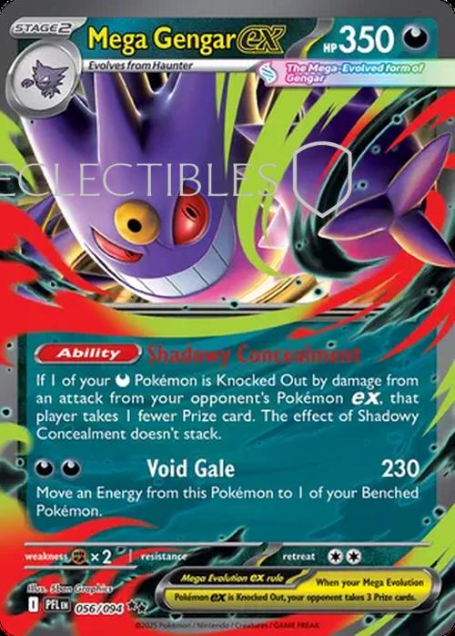 Pokemon Phantasmal Flames 056/094 Mega Gengar ex