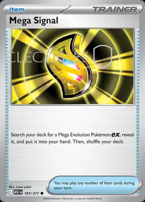 Pokemon Ascended Heroes 193/217 Mega Signal Reverse Holo